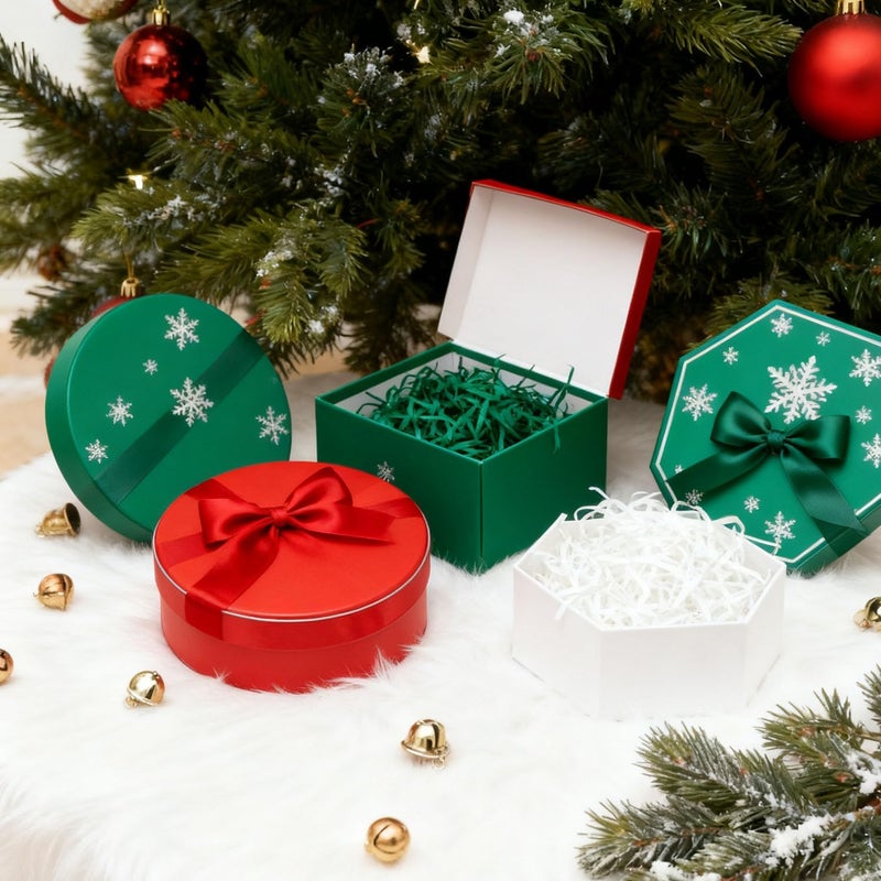 JINZOFLY Raffia Paper Shreds, 300g Shredded Paper for Gift Box, Christmas Shred Filler for Gift Wrapping & Basket Filling(Red, White, Green) - Image 4